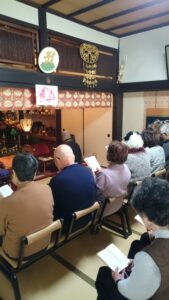 成福院　法話の会　写経会１月　